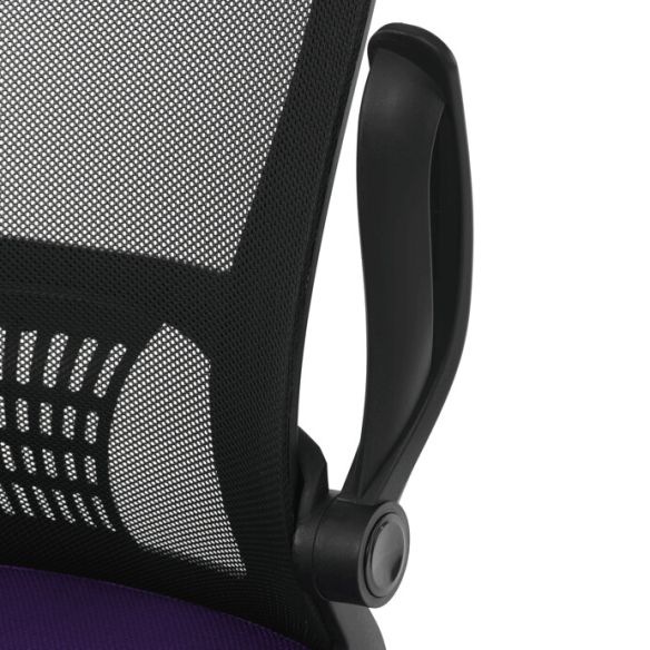 Kancelárska stolička, hojdací mechanizmus, fialová sieťovina, KA-K2006 PUR