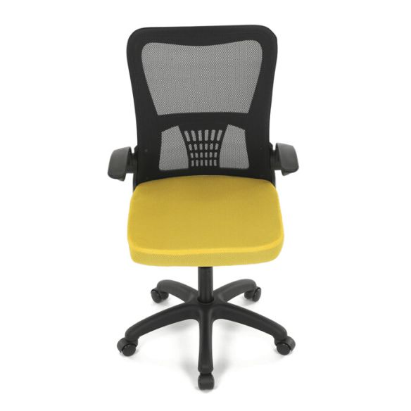 Kancelárska stolička, hojdací mechanizmus, žltá sieťovina, KA-K2006 YEL
