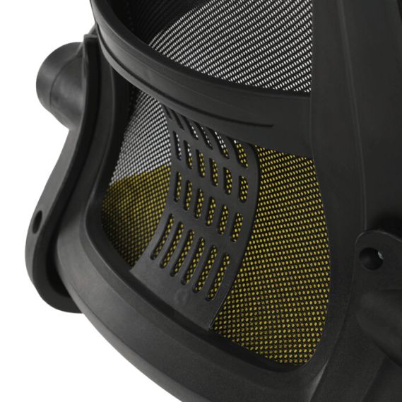 Kancelárska stolička, hojdací mechanizmus, žltá sieťovina, KA-K2006 YEL