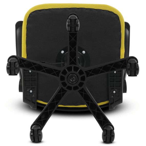 Kancelárska stolička, hojdací mechanizmus, žltá sieťovina, KA-K2006 YEL