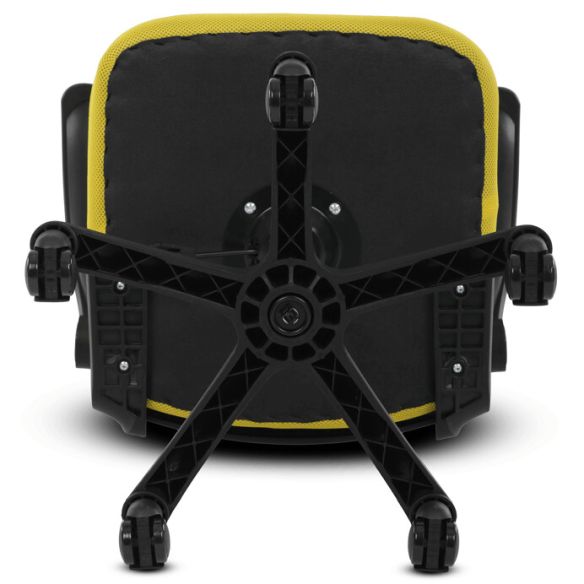 Kancelárska stolička, hojdací mechanizmus, žltá sieťovina, KA-K2006 YEL