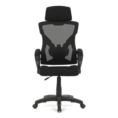 Kancelárska stolička, výškovo nastaviteľná, čierna látka, KA-R223 BK 2