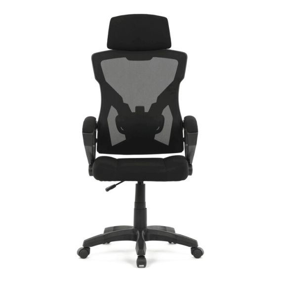 Kancelárska stolička, výškovo nastaviteľná, čierna látka, KA-R223 BK