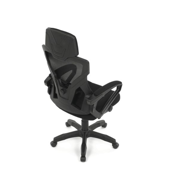 Kancelárska stolička, výškovo nastaviteľná, čierna látka, KA-R223 BK