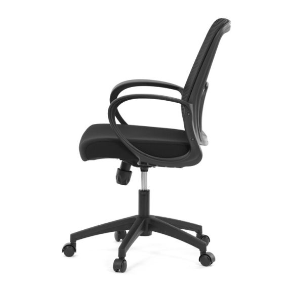 Kancelárska stolička, hojdací mechanizmus, čierna sieťovina, KA-S3015 BK