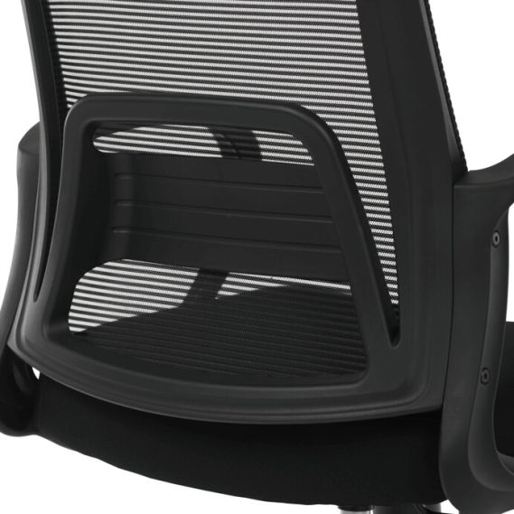 Kancelárska stolička, hojdací mechanizmus, čierna sieťovina, KA-S3015 BK