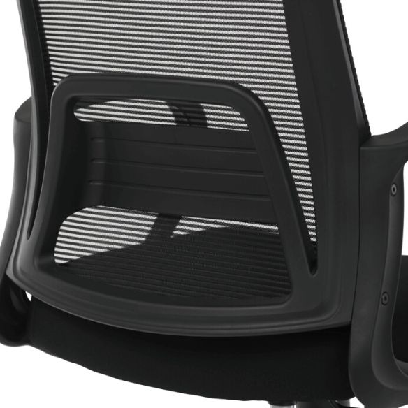 Kancelárska stolička, hojdací mechanizmus, čierna sieťovina, KA-S3015 BK