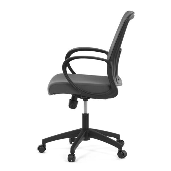 Kancelárska stolička, hojdací mechanizmus, šedá sieťovina, KA-S3015 GREY