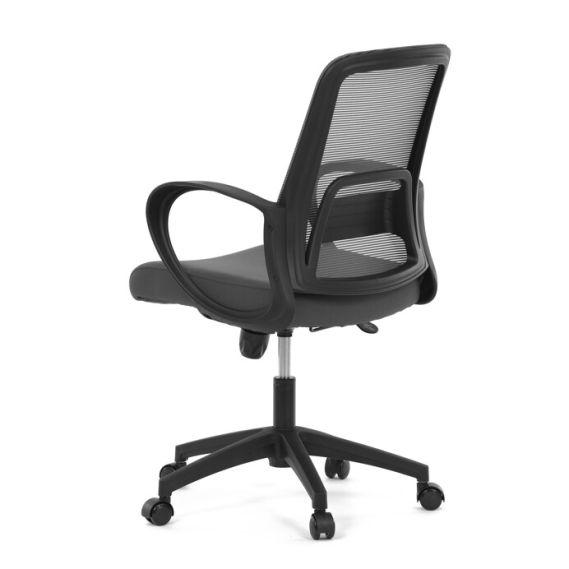 Kancelárska stolička, hojdací mechanizmus, šedá sieťovina, KA-S3015 GREY