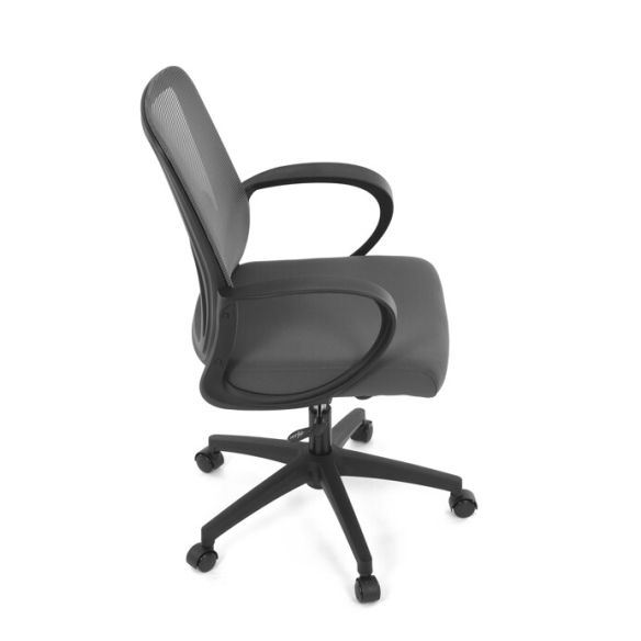 Kancelárska stolička, hojdací mechanizmus, šedá sieťovina, KA-S3015 GREY