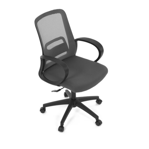 Kancelárska stolička, hojdací mechanizmus, šedá sieťovina, KA-S3015 GREY