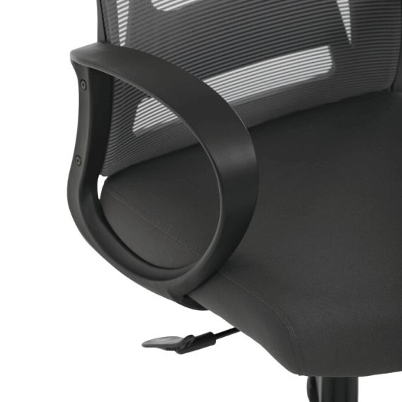 Kancelárska stolička, hojdací mechanizmus, šedá sieťovina, KA-S3015 GREY