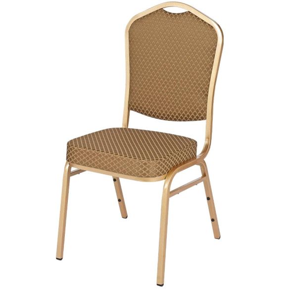 Banketová stolička ALICANTE, ST-633 zlatá/hnedá
