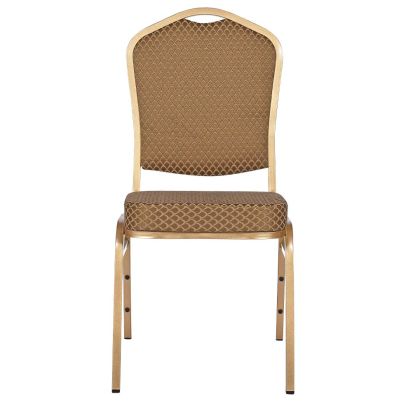 Banketová stolička ALICANTE, ST-633 zlatá/hnedá 2