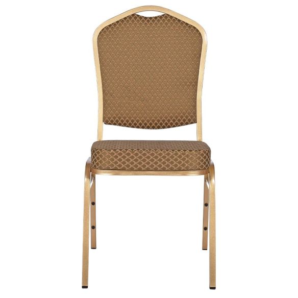 Banketová stolička ALICANTE, ST-633 zlatá/hnedá
