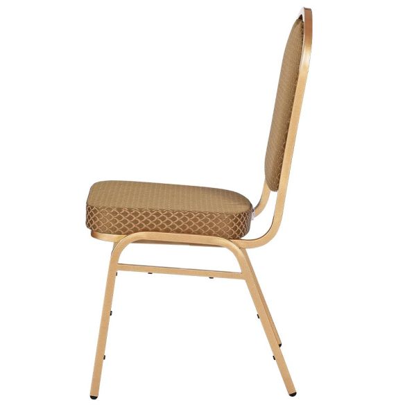 Banketová stolička ALICANTE, ST-633 zlatá/hnedá