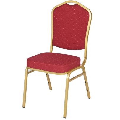 Banketová stolička ALICANTE, ST-220 zlatá/červená