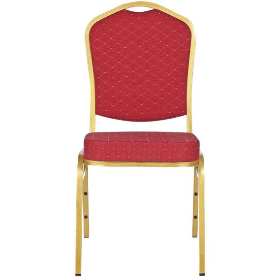 Banketová stolička ALICANTE, ST-220 zlatá/červená