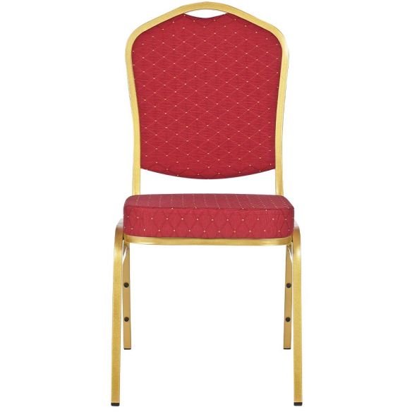 Banketová stolička ALICANTE, ST-220 zlatá/červená