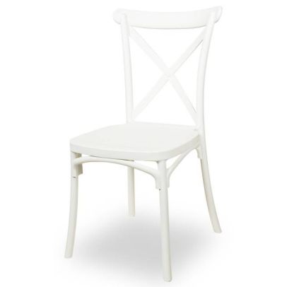 Svadobná stolička FIORINI, 501 biela