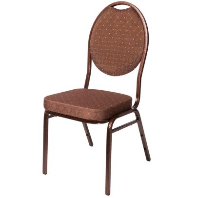 Banketová stolička HERMAN, 600 medená/hnedá