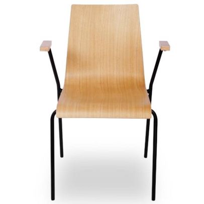 Konferenčná stolička TEXAS GRAND, 01.90 čierna/natural 2