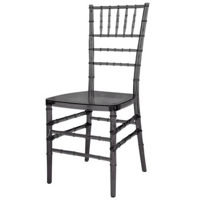 Svadobná stolička TIFFANY CHIAVARI I, 020 priehľadná dymová