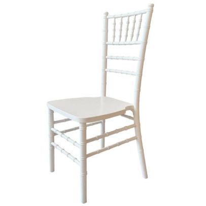Svadobná stolička TIFFANY WOOD, 4020 biela