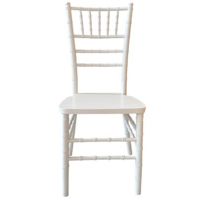Svadobná stolička TIFFANY WOOD, 4020 biela 2