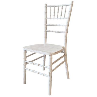 Svadobná stolička TIFFANY WOOD, 4025 stará biela
