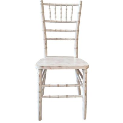 Svadobná stolička TIFFANY WOOD, 4025 stará biela 2