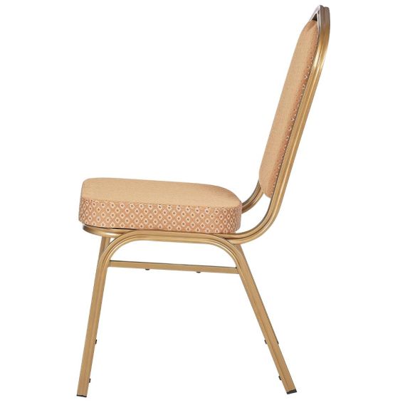 Banketová stolička MUSIC, ROCK - medená/béžová