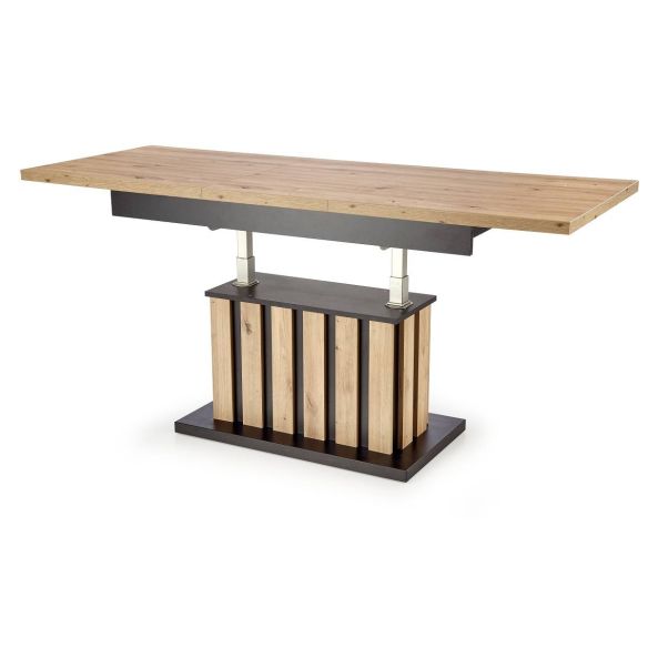 Luxusný konferenčný stolík BARETTI, dub artisan/čierna