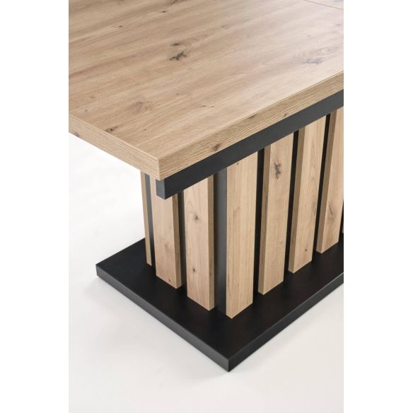 Luxusný konferenčný stolík BARETTI, dub artisan/čierna