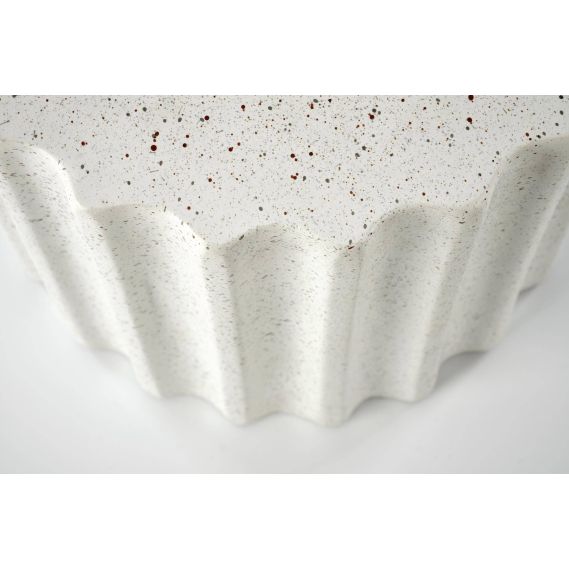 Konferenčný stolík okrúhly FARA, sivé