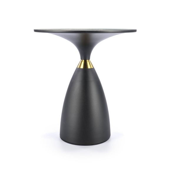 Konferenčný stolík okrúhly MORENA, čierne/zelené