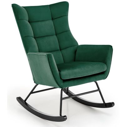 Hojdacie kreslo ušiak BAZALTO, zelené 2