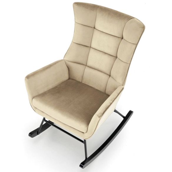 Hojdacie kreslo ušiak BAZALTO, béžové