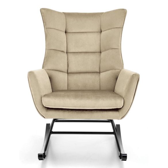 Hojdacie kreslo ušiak BAZALTO, béžové