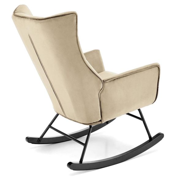 Hojdacie kreslo ušiak BAZALTO, béžové