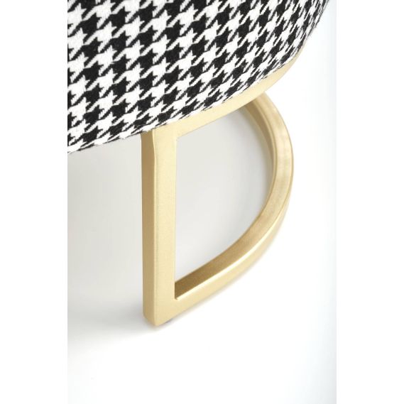 Lavica do predsiene HARMONY, zlatá/čierna/biela