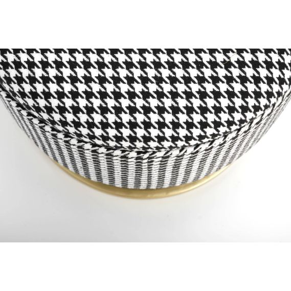 Lavica do predsiene HARMONY, zlatá/čierna/biela