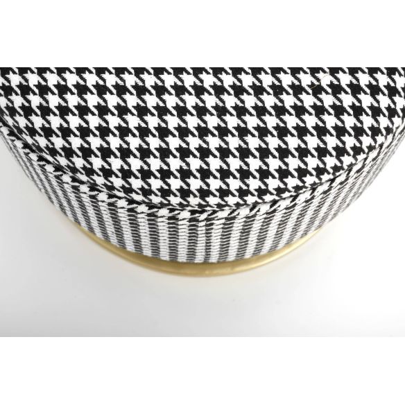 Lavica do predsiene HARMONY, zlatá/čierna/biela