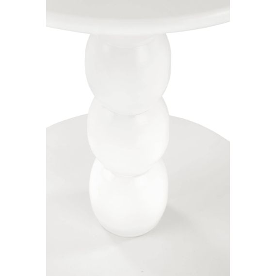 Konferenčný stolík okrúhly CIRILLA, biele