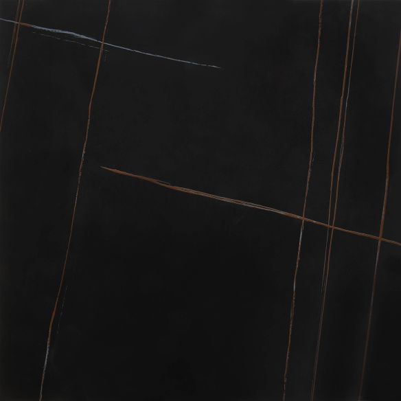 Luxusný konferenčný stolík FELICIA, zlatá/čierny mramor