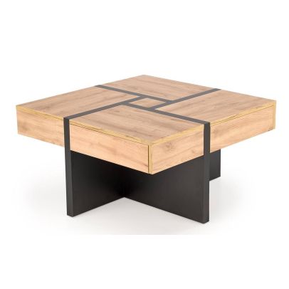 Luxusný konferenčný stolík SEVILLA S, dub craft/čierna