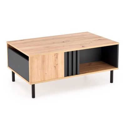 Konferenčný stolík SONIA, čierna/dub artisan