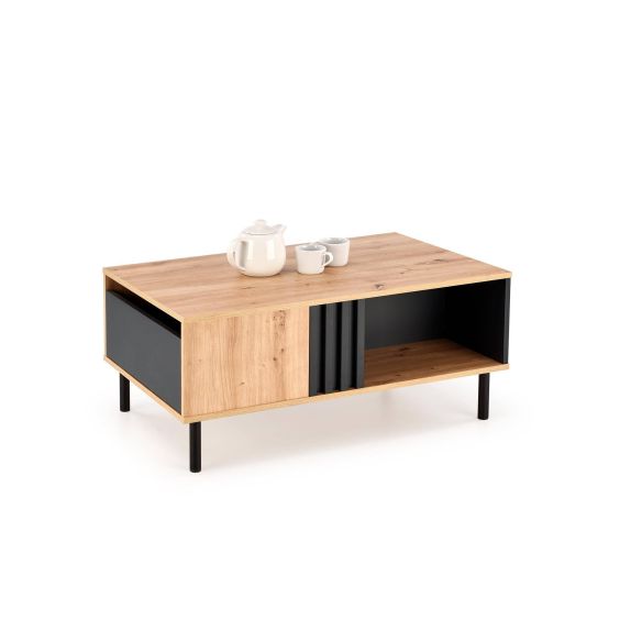 Konferenčný stolík SONIA, čierna/dub artisan