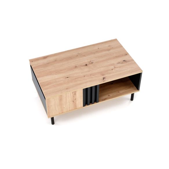 Konferenčný stolík SONIA, čierna/dub artisan