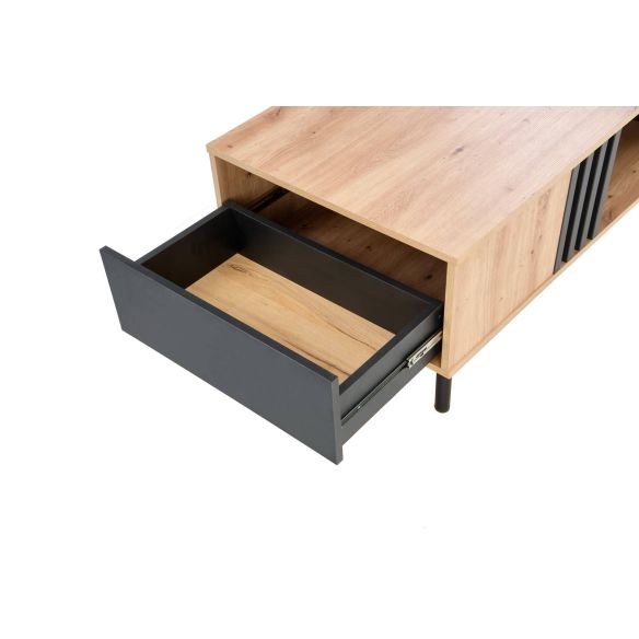 Konferenčný stolík SONIA, čierna/dub artisan